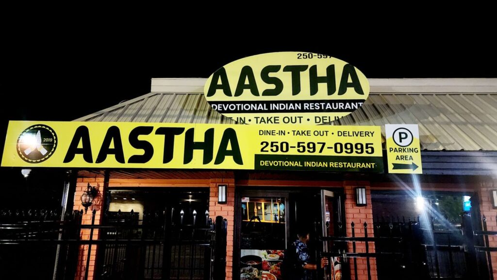aastha devotional indian restaurant in duncan